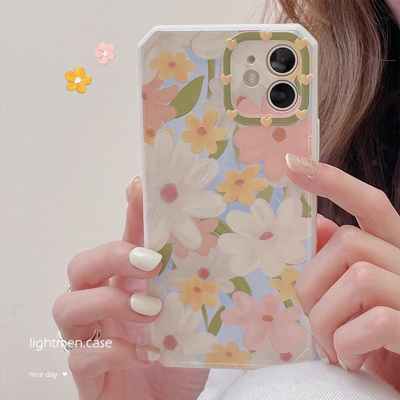 Luxury Fashion Flowers Daisy Phone Case For iPhone 12 Pro MAX 11 X XS XR 7 8 Plus SE2020 Colorful Cute Soft TPU Shockproof Cover
Luxury Fashion Flowers Daisy Phone Case For iPhone 12 Pro MAX 11 X XS XR 7 8 Plus SE2020 Colorful Cute Soft TPU Shockproof Cover