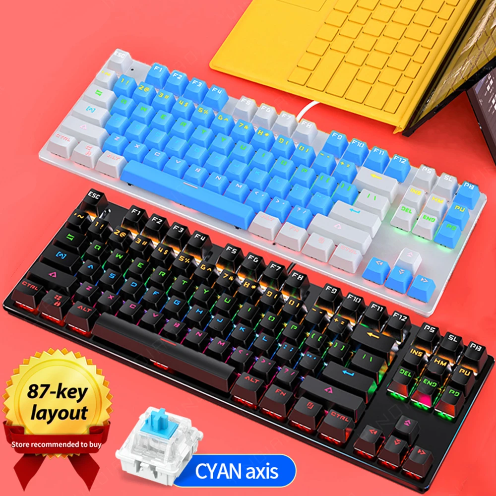 Gaming Mechanical Keyboard Game Anti-ghosting Blue Switch Color Backlit Wired Gaming Keyboard For pro Gamer Laptop PC Computer
Gaming Mechanical Keyboard Game Anti-ghosting Blue Switch Color Backlit Wired Gaming Keyboard For pro Gamer Laptop PC Computer