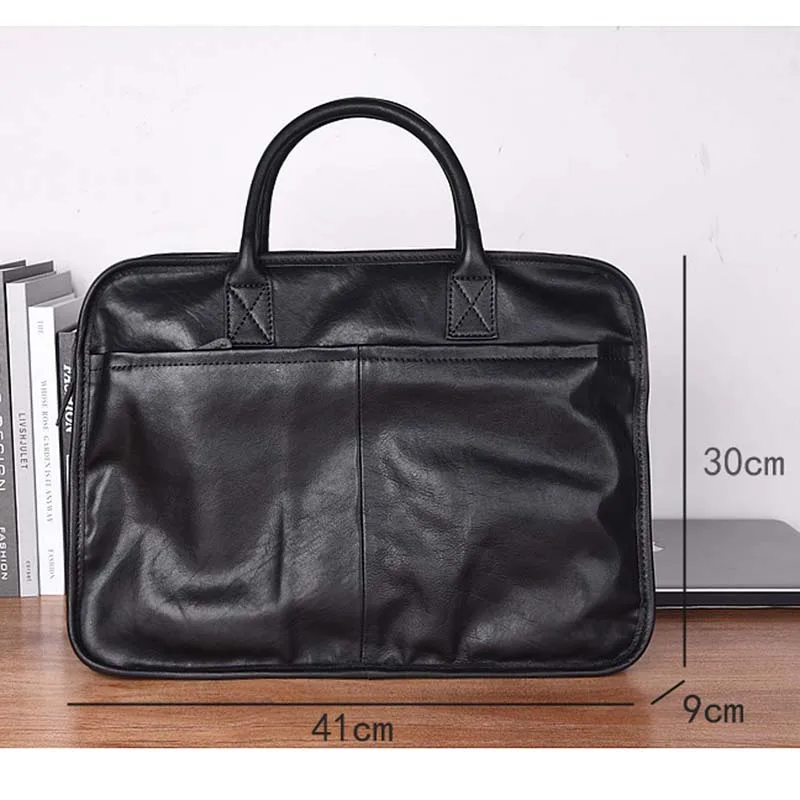 AETOO The first layer of leather men's bag men's leather soft leather briefcase simple handbag A4 file bag messenger shoulder ba
AETOO The first layer of leather men's bag men's leather soft leather briefcase simple handbag A4 file bag messenger shoulder ba