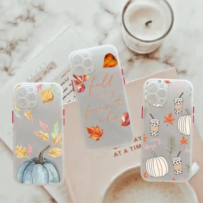 Pumpkin happy fall Phone Case For iPhone 12 11 Mini Pro XR XS Max 7 8 Plus X Matte transparent White Cover
Pumpkin happy fall Phone Case For iPhone 12 11 Mini Pro XR XS Max 7 8 Plus X Matte transparent White Cover