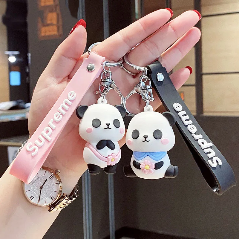 Cute Flower Panda Doll Keychain Cartoon Keyring Men and Women Bag Backpack Pendant Car Key Ring Chain Gift for Boys and Girls
Cute Flower Panda Doll Keychain Cartoon Keyring Men and Women Bag Backpack Pendant Car Key Ring Chain Gift for Boys and Girls