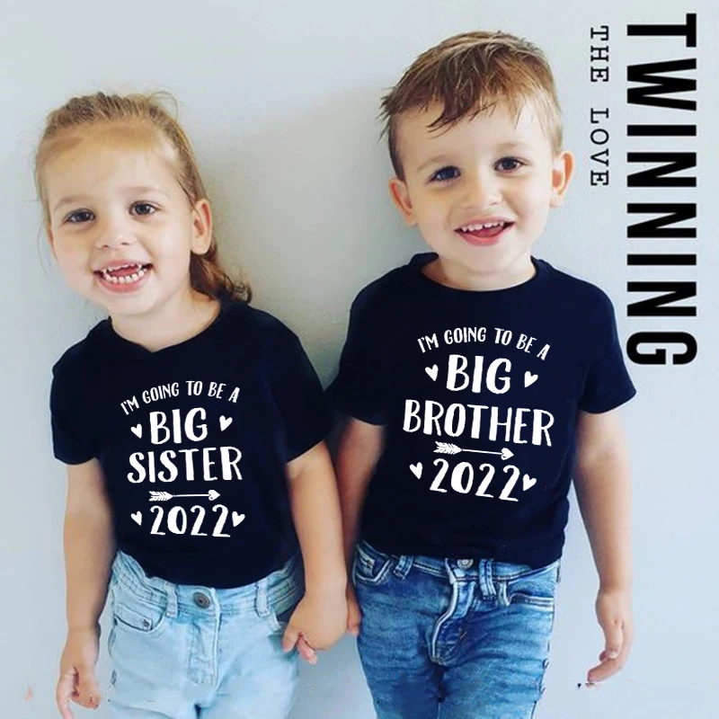 Promoted To Big Sister/brother 2022 Kids Tshirt Summer Children Tshirt Short Sleeve T Shirt Tops Girls Boys T-shirt Kids Clothes
Promoted To Big Sister/brother 2022 Kids Tshirt Summer Children Tshirt Short Sleeve T Shirt Tops Girls Boys T-shirt Kids Clothes