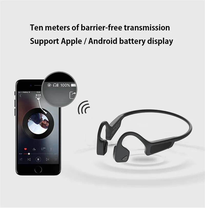 Bone conduction Earphones sport Waterproof Bluetooth Headset With Stereo Wireless Earphone for For iPhone Android Phone Earbud
Bone conduction Earphones sport Waterproof Bluetooth Headset With Stereo Wireless Earphone for For iPhone Android Phone Earbud