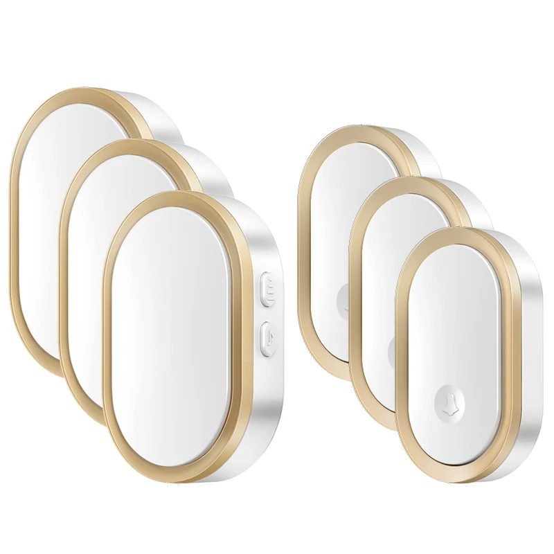 CACAZI Welcome Wireless Doorbell Waterproof 300M Remote 3 Button 3 Receiver Smart LED Light Home Door Ring Bell Electronic
CACAZI Welcome Wireless Doorbell Waterproof 300M Remote 3 Button 3 Receiver Smart LED Light Home Door Ring Bell Electronic