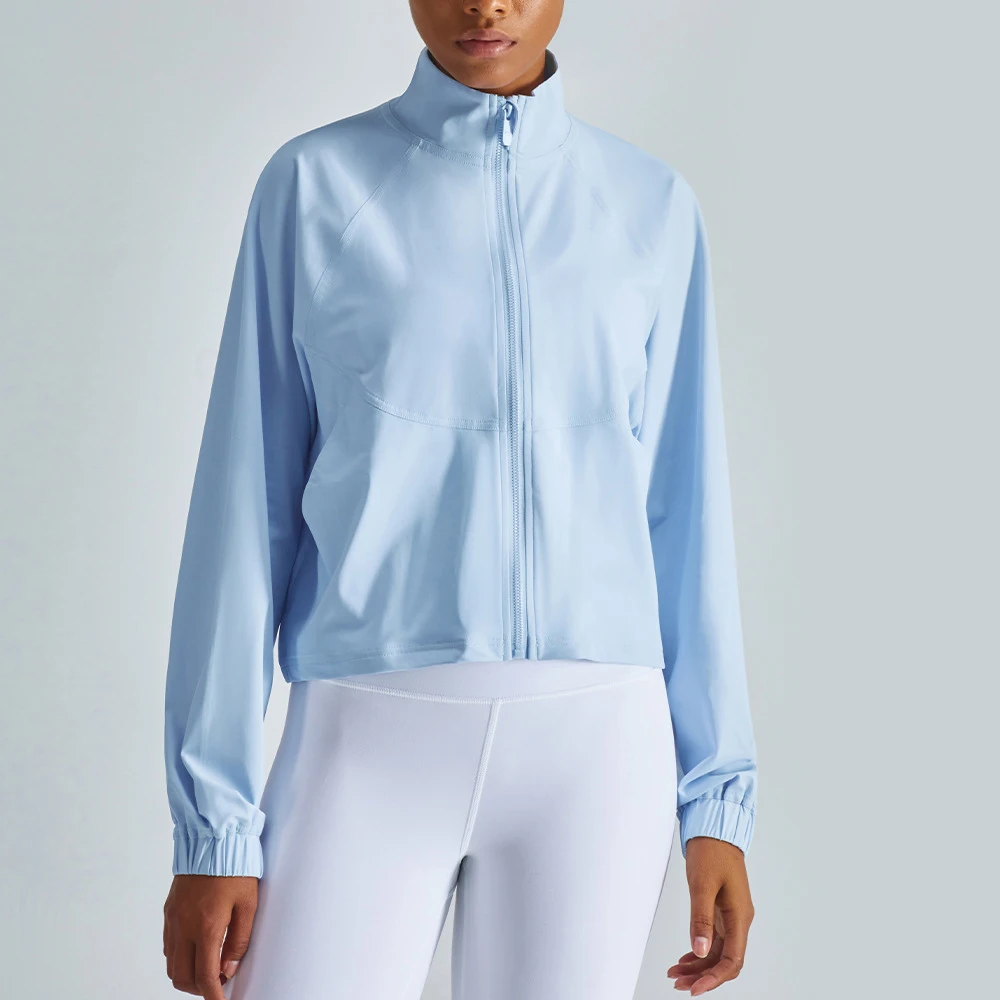 New No Ironing Zipper Loose Casual Fashion Breathable Sports Jacket Women Gym Workout With Pockets Running Fitness Coat Crop Top
New No Ironing Zipper Loose Casual Fashion Breathable Sports Jacket Women Gym Workout With Pockets Running Fitness Coat Crop Top