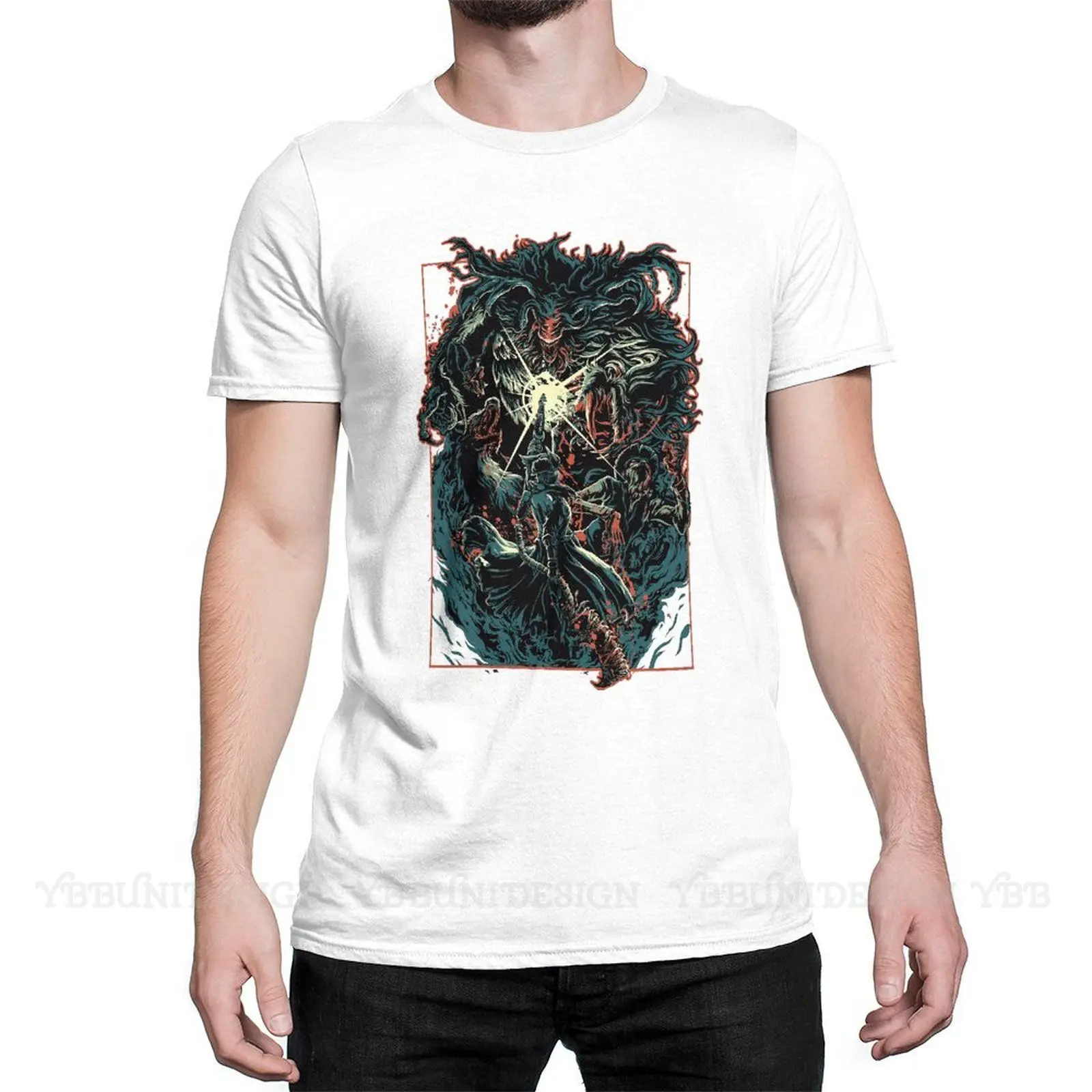 Мужские футболки, забавная Футболка с принтом темной души, демонических душ, кровавого зверя, футболка с коротким рукавом, одежда для взросл... 
Мужские футболки, забавная Футболка с принтом темной души, демонических душ, кровавого зверя, футболка с коротким рукавом, одежда для взросл...