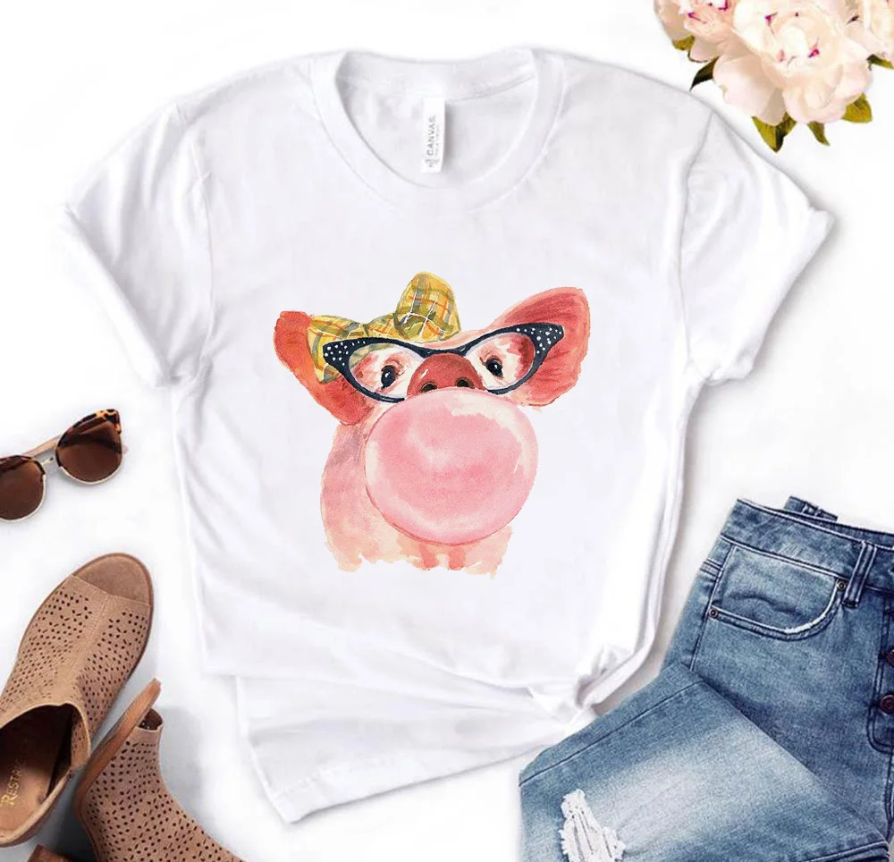 Female T-shirt Leopard Bandana Pig Bow Sunflower Floral Print T-shirt Harajuku Cartoon T-shirt 90s Graphic T-shirt Female
Female T-shirt Leopard Bandana Pig Bow Sunflower Floral Print T-shirt Harajuku Cartoon T-shirt 90s Graphic T-shirt Female