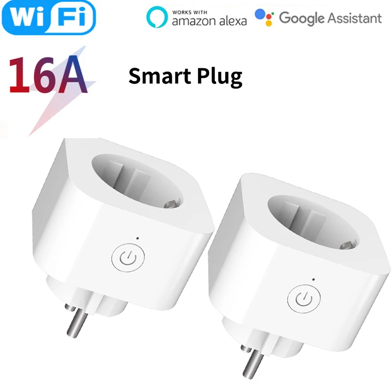 WiFi 16A Smart Plug EU standard Voice Socket With Timing Function Smart Life/Tuya APP Remote Control Work with Alexa Google Home
WiFi 16A Smart Plug EU standard Voice Socket With Timing Function Smart Life/Tuya APP Remote Control Work with Alexa Google Home
