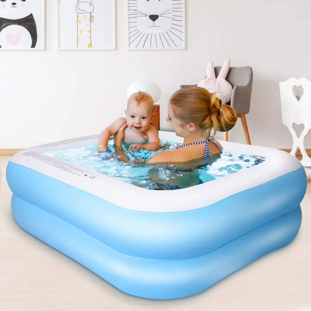 EU Stock Fast Shipment 155*108*46cm Square Inflatable Swimming Pool Garden Water Spray Toy For Baby Adult Second Ring Blue White
EU Stock Fast Shipment 155*108*46cm Square Inflatable Swimming Pool Garden Water Spray Toy For Baby Adult Second Ring Blue White