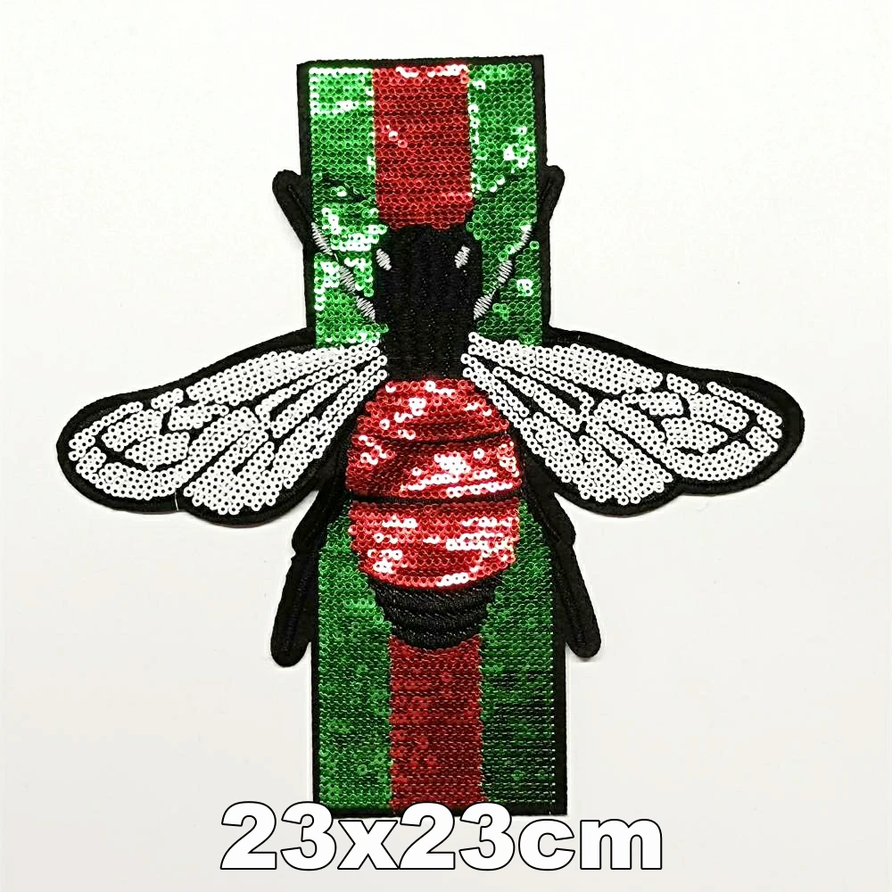 Large Embroidery Big Bee Animal Cartoon Patches EE-3132