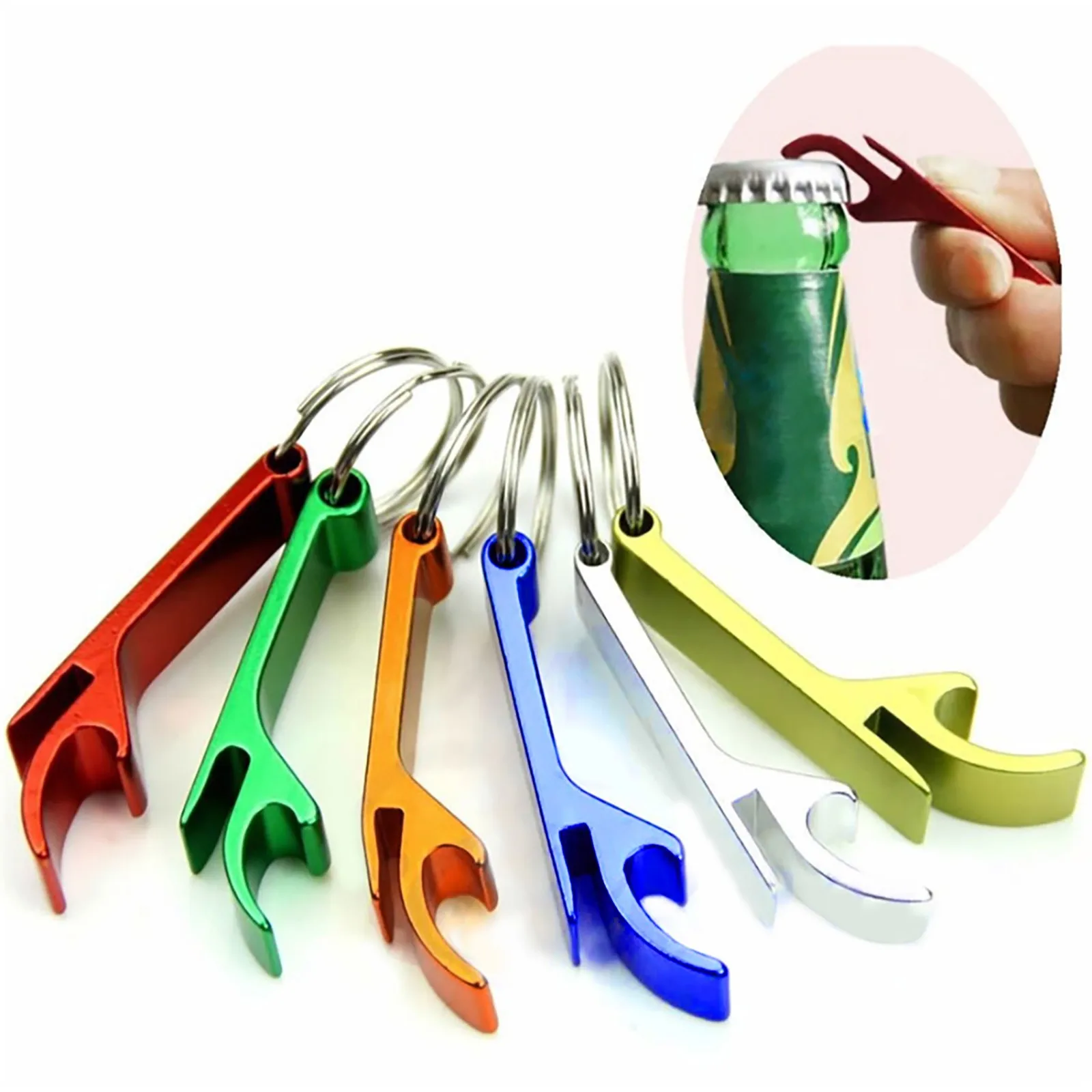 2PCS Portable Beer Bottle Openers Key Ring Metal Keychain Bottle Opener Small And Practical Easy To Carry Home Kitchen Bar Tool
2PCS Portable Beer Bottle Openers Key Ring Metal Keychain Bottle Opener Small And Practical Easy To Carry Home Kitchen Bar Tool