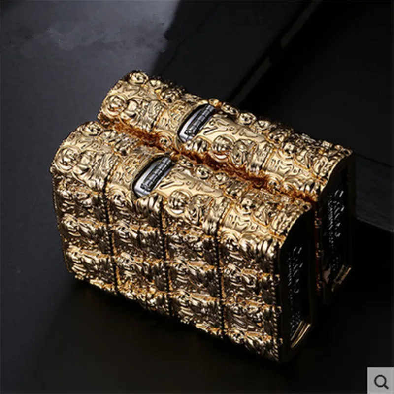 Kerosene Lighter Luxury Retro Thousand Buddha 3D Embossed Windproof Cigarette Lighter Cigar Accessories Men's Gift
Kerosene Lighter Luxury Retro Thousand Buddha 3D Embossed Windproof Cigarette Lighter Cigar Accessories Men's Gift