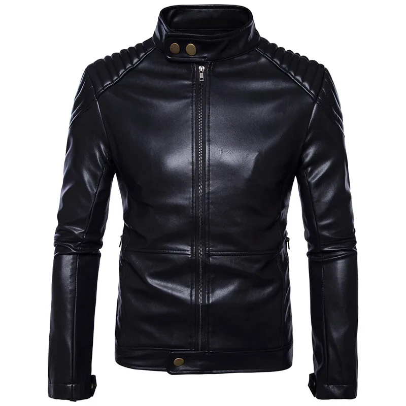 Autumn And Winter Mens Motorcycle Leather Jacket Fashion PU Leather Coat Male Casual Leather Jacket
Autumn And Winter Mens Motorcycle Leather Jacket Fashion PU Leather Coat Male Casual Leather Jacket