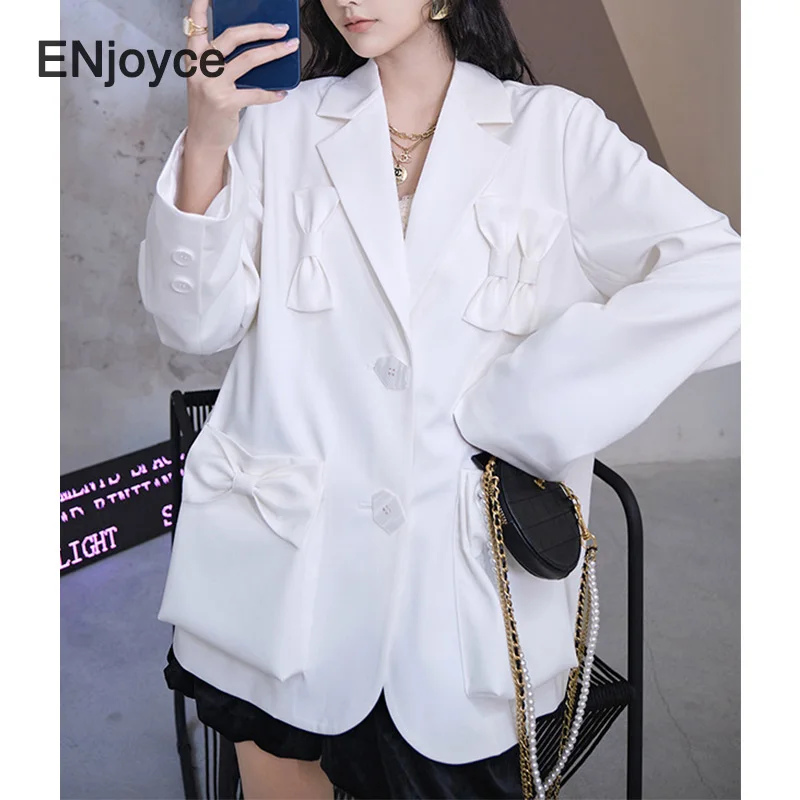 Женский винтажный костюм с бантом, белый пиджак в Корейском стиле с длинным рукавом, модный шикарный пиджак, одежда для работы, весна-осень
Женский винтажный костюм с бантом, белый пиджак в Корейском стиле с длинным рукавом, модный шикарный пиджак, одежда для работы, весна-осень