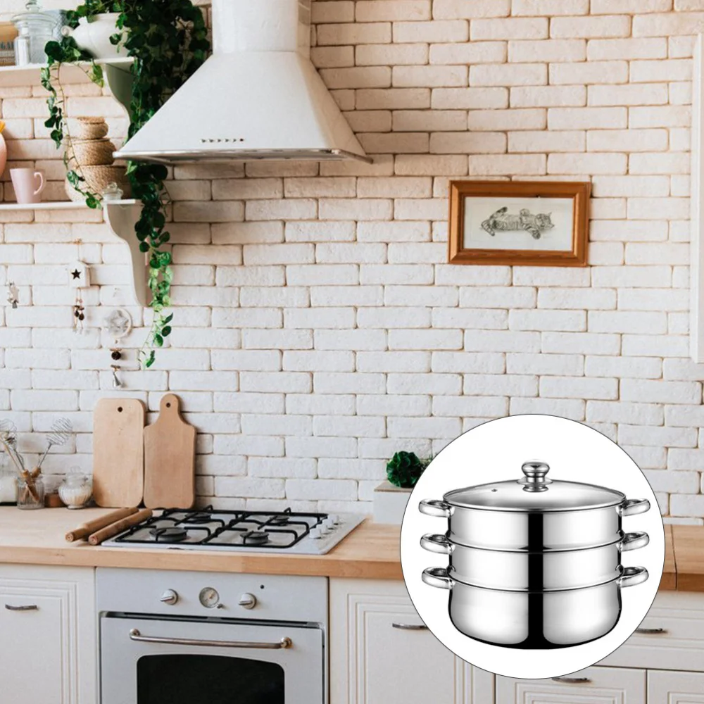 Stainless Steel Stockpot for Home (Tree-Layer, Super Thick-28cm) 
Stainless Steel Stockpot for Home (Tree-Layer, Super Thick-28cm)