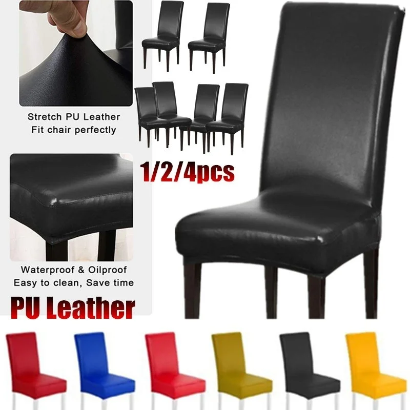 1/2/3/4/5 Pcs Pu Leather Waterproof Chair Covers Elastic Furniture Protector Room Hotel Restaurant Office Chair Decoration 
1/2/3/4/5 Pcs Pu Leather Waterproof Chair Covers Elastic Furniture Protector Room Hotel Restaurant Office Chair Decoration