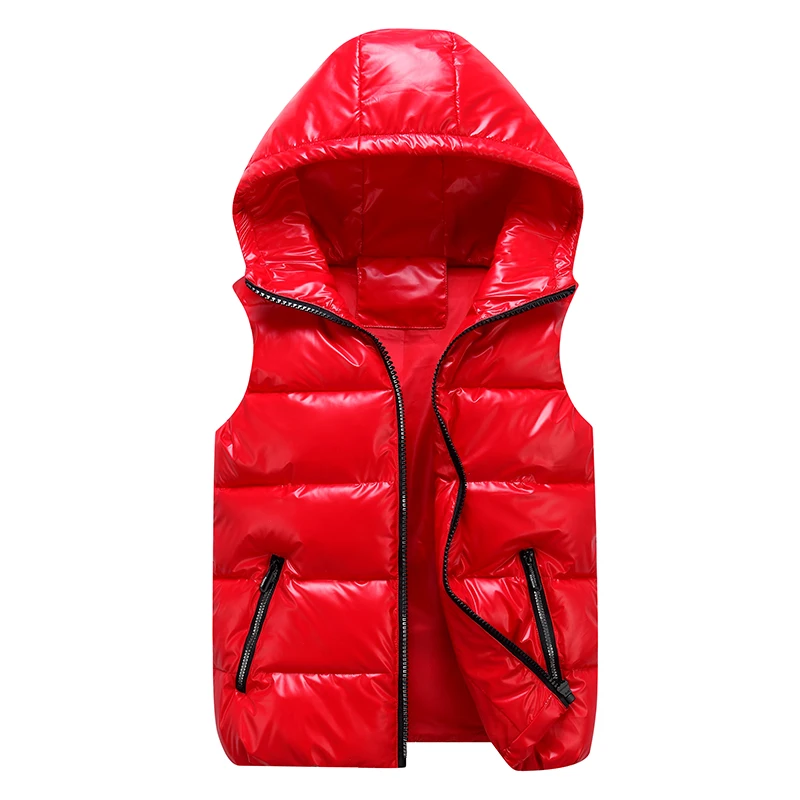 2021 Winter Cotton Padded Hooded Vests Women Sleeveless Zipper Shiny Jackets Fashion Casual Femme Veste Streetwear Waistcoats
2021 Winter Cotton Padded Hooded Vests Women Sleeveless Zipper Shiny Jackets Fashion Casual Femme Veste Streetwear Waistcoats
