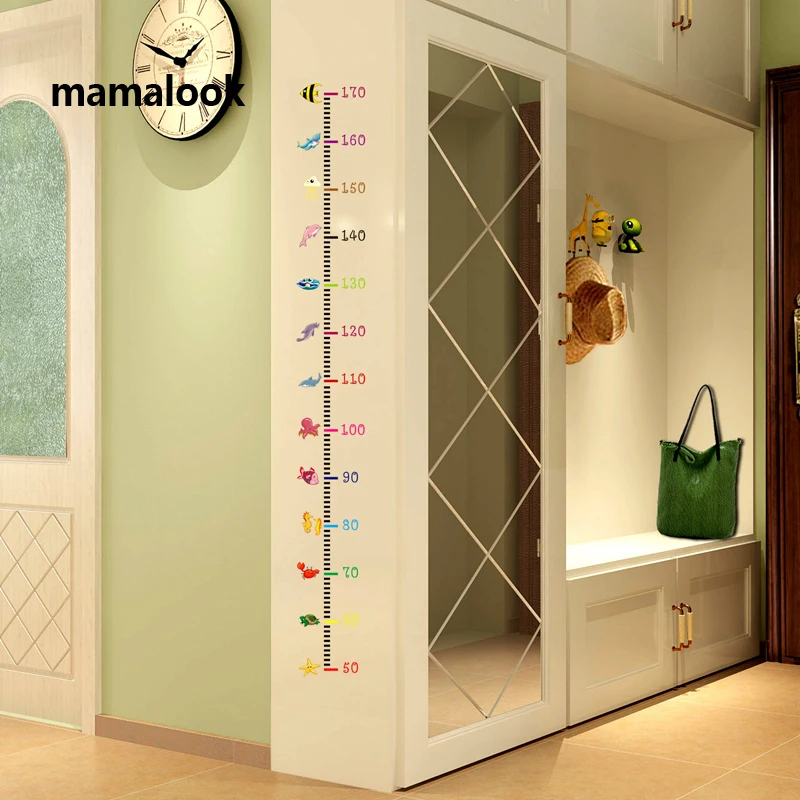 Cartoon Sea Animals Height Measurement Wall Sticker DIY Home Decor Simple Table Ruler Kids Room Decor Art Wall Stickers
Cartoon Sea Animals Height Measurement Wall Sticker DIY Home Decor Simple Table Ruler Kids Room Decor Art Wall Stickers