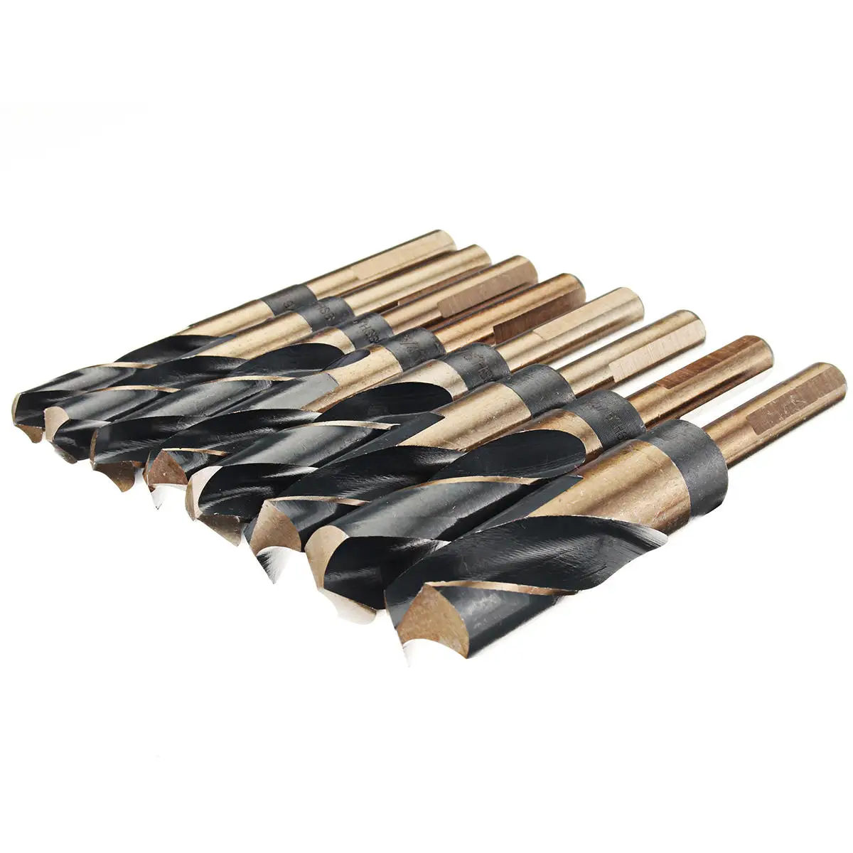 8pcs 1/2 Inch Round Shank HSS Twist Drill Bit Set
8pcs 1/2 Inch Round Shank HSS Twist Drill Bit Set