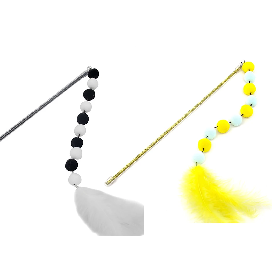 Cat Bell Wand Creative Pom Cat Wand Kitten Toy Cat Toy Stick Feather Wand With Small Bell Pom Plastic Cat Teaser Toy Supplies
Cat Bell Wand Creative Pom Cat Wand Kitten Toy Cat Toy Stick Feather Wand With Small Bell Pom Plastic Cat Teaser Toy Supplies
