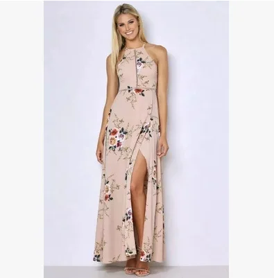 Bohemian Style Womens Long Dress Summer Print Backless Halter Maxi Evening Party Beach Floral Dresses H20
Bohemian Style Womens Long Dress Summer Print Backless Halter Maxi Evening Party Beach Floral Dresses H20
