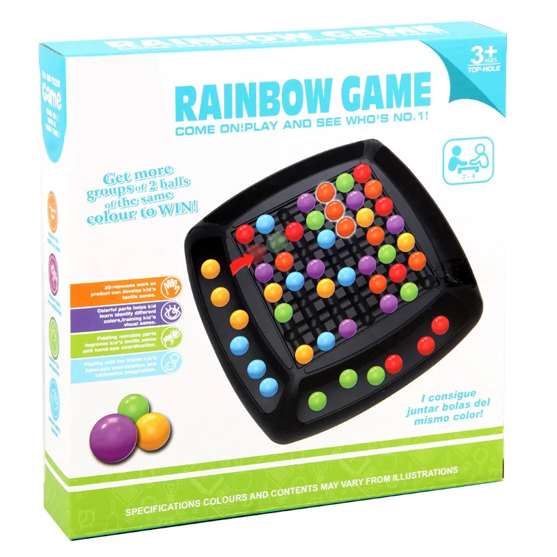 Rainbow Ball Elimination Game Rainbow Puzzle Magic Chess Toy Set for Kid Adult EIG88
Rainbow Ball Elimination Game Rainbow Puzzle Magic Chess Toy Set for Kid Adult EIG88