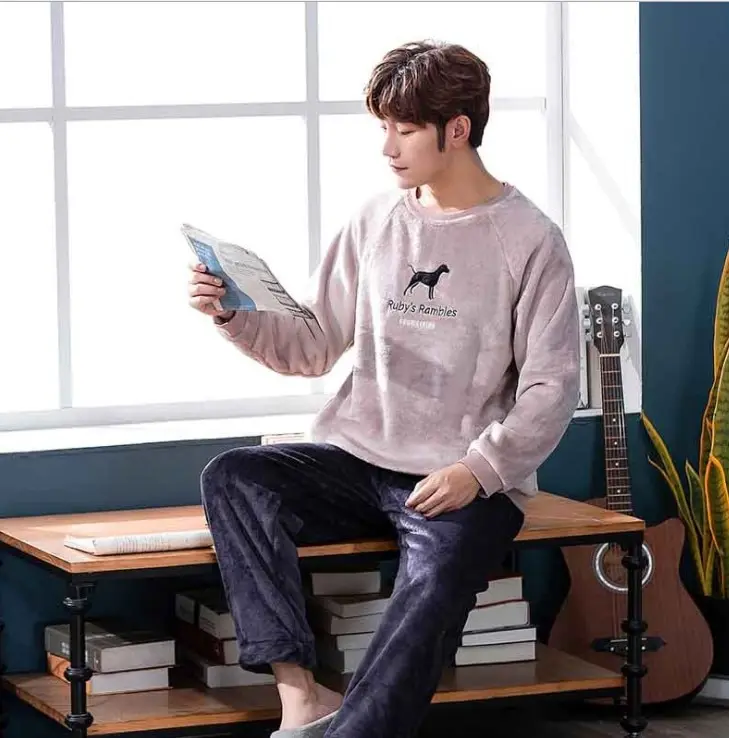 Men's Pajamas Set Autumn Winter Warm Flannel Thicken Male Pajamas Long Sleeve Sleepwear Top +Pant Leisure Homewear Clothes 3XL
Men's Pajamas Set Autumn Winter Warm Flannel Thicken Male Pajamas Long Sleeve Sleepwear Top +Pant Leisure Homewear Clothes 3XL