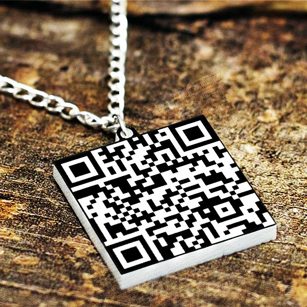 Ожерелье с тайными сообщениями, свадебный подарок, ожерелья с QR-кодом на заказ, чокер с персонализированным кодом сканирования, ювелирные и...
Ожерелье с тайными сообщениями, свадебный подарок, ожерелья с QR-кодом на заказ, чокер с персонализированным кодом сканирования, ювелирные и...