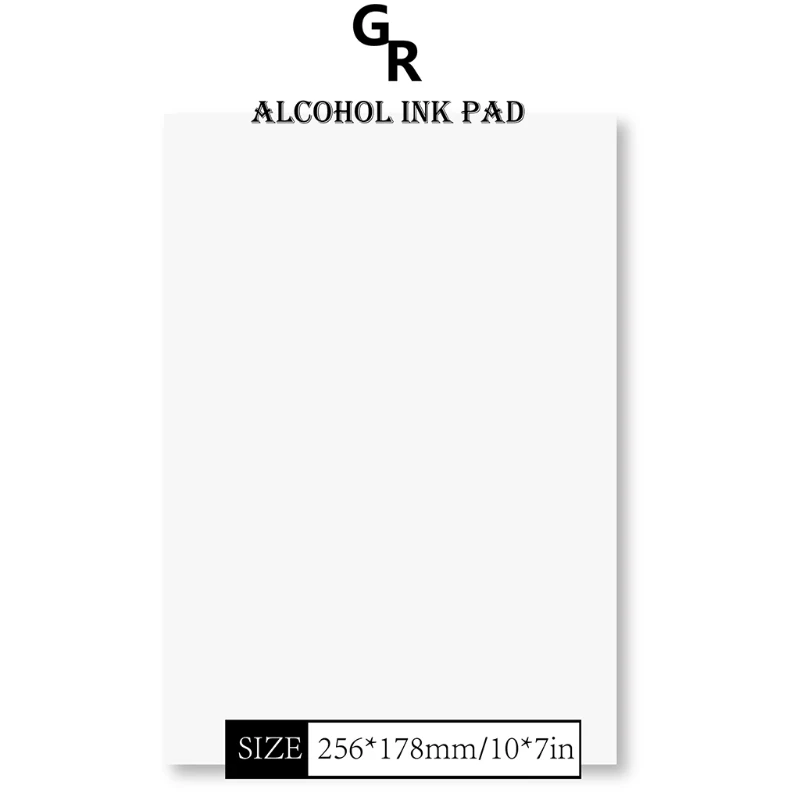 

10 Pcs/Pack Smooth Alcohol Ink Pad Paper for Painting Drawing Artwork DIY Crafts K3KC