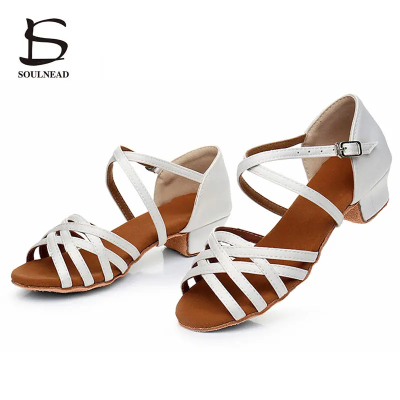 Kids Salsa Dance Shoes Girl's Latin Jazz Dance Shoes White Black Low Heel Woman Ballroom Tango Dancing Shoe Children Sandals
Kids Salsa Dance Shoes Girl's Latin Jazz Dance Shoes White Black Low Heel Woman Ballroom Tango Dancing Shoe Children Sandals