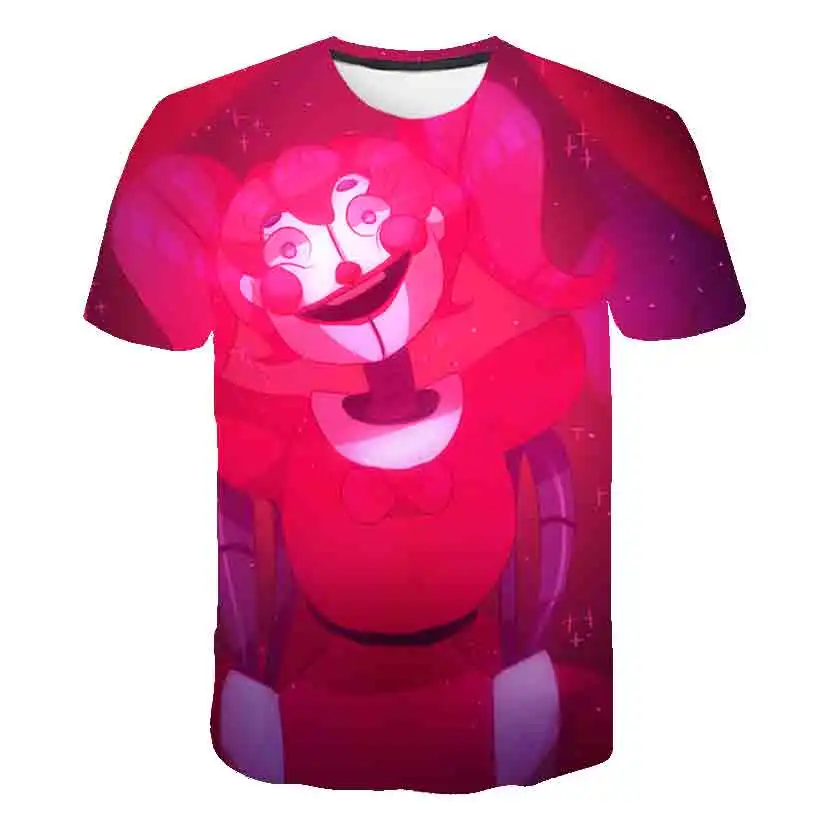 Freddy's Night Summer O-Neck Children Clothes Cartoon Style Kawaii Girls T-shirt Street Hip Hop Tops For Boys Kids Height 90-170
Freddy's Night Summer O-Neck Children Clothes Cartoon Style Kawaii Girls T-shirt Street Hip Hop Tops For Boys Kids Height 90-170