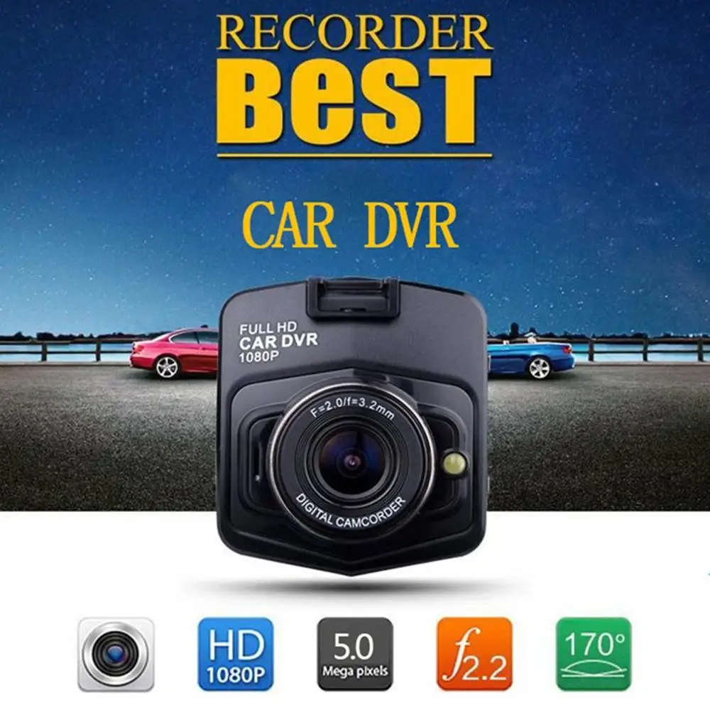 

GT300 Digital video Dashcam Screen 2.5" HD driving recorder Car DVR motion detection autoregistration Auto Black dash cam
