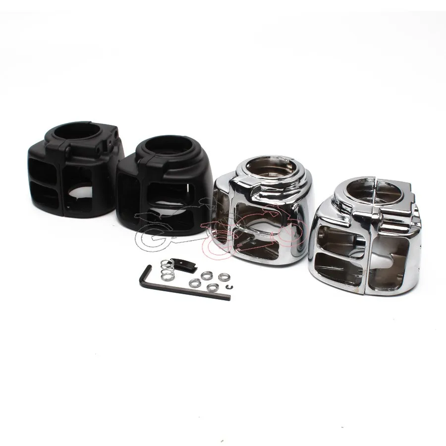 Motorcycle Aluminum Chrome/Black Handlebar Switch Housing Cover For Harley Sportster Dyna Softail V-Rod 2002-2010
Motorcycle Aluminum Chrome/Black Handlebar Switch Housing Cover For Harley Sportster Dyna Softail V-Rod 2002-2010