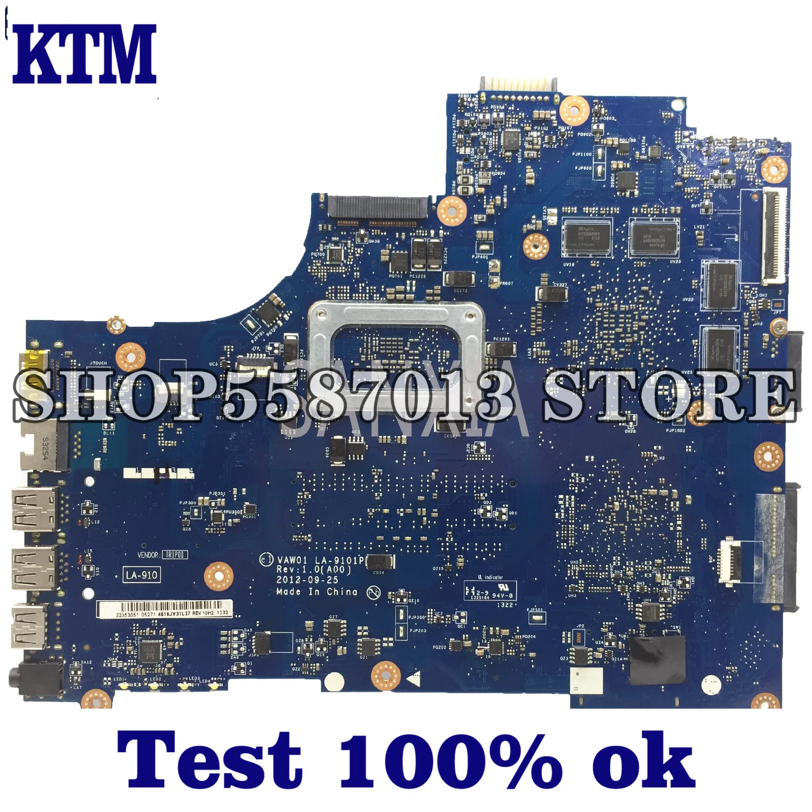 KEFU LA-9101P Laptop motherboard for Dell Inspiron 15-5521 3521 original mainboard I3-3227U/3217U
KEFU LA-9101P Laptop motherboard for Dell Inspiron 15-5521 3521 original mainboard I3-3227U/3217U
