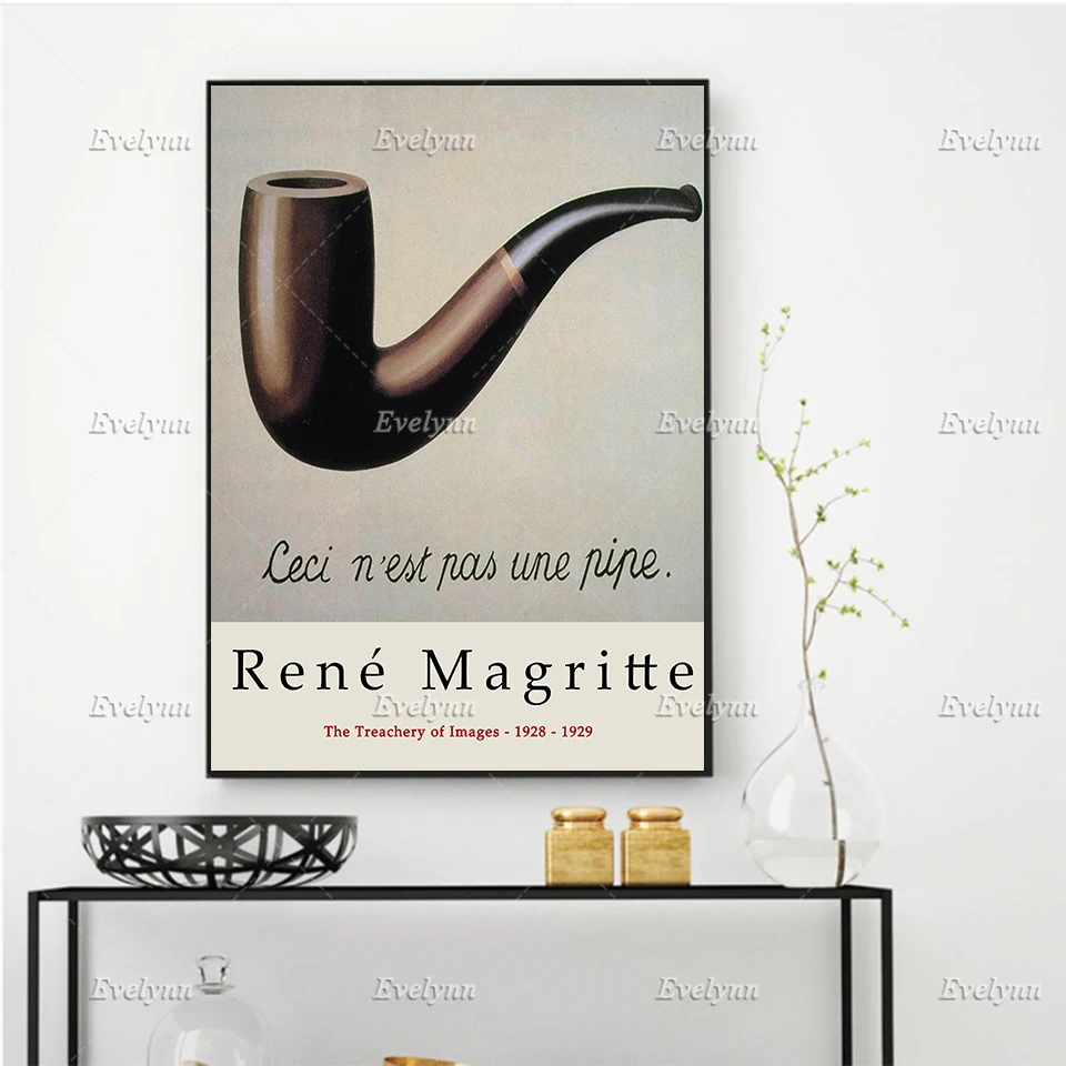 Rene Magritte Art Poster - The Treachery Of Images - Minimalism Wall Art Prints Home Decor Canvas Unique Gift Floating Frame
Rene Magritte Art Poster - The Treachery Of Images - Minimalism Wall Art Prints Home Decor Canvas Unique Gift Floating Frame