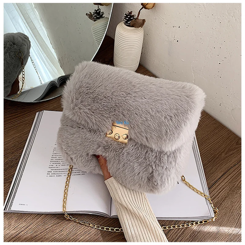 YAO Cool 2021 Autumn and Winter New Style Imitated Furs Bag suo kou bao Fashion No Good Plush Square Sling Bag Shoulder Bag
YAO Cool 2021 Autumn and Winter New Style Imitated Furs Bag suo kou bao Fashion No Good Plush Square Sling Bag Shoulder Bag