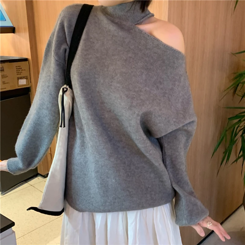 Oversize Women Sexy Off Shoulder Sweater 2021 New Autumn Fashion Ladies Elegant Knitted Pullovers Female Knitwear Soft Chic Tops
Oversize Women Sexy Off Shoulder Sweater 2021 New Autumn Fashion Ladies Elegant Knitted Pullovers Female Knitwear Soft Chic Tops
