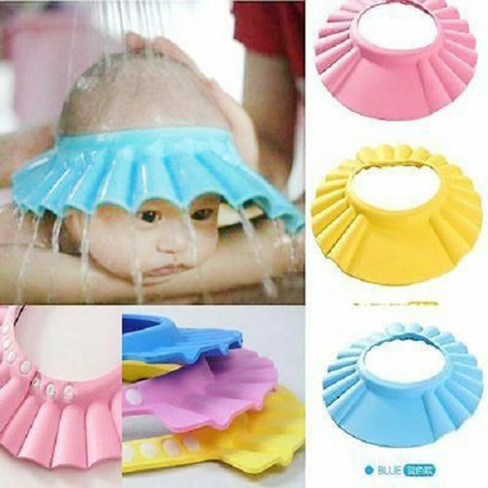 1pcs Adjustable Soft Baby Children Shampoo Bath Shower Cap For Kids Head To Baby Shower Hat Child Bathing Cap Bath Visor
1pcs Adjustable Soft Baby Children Shampoo Bath Shower Cap For Kids Head To Baby Shower Hat Child Bathing Cap Bath Visor