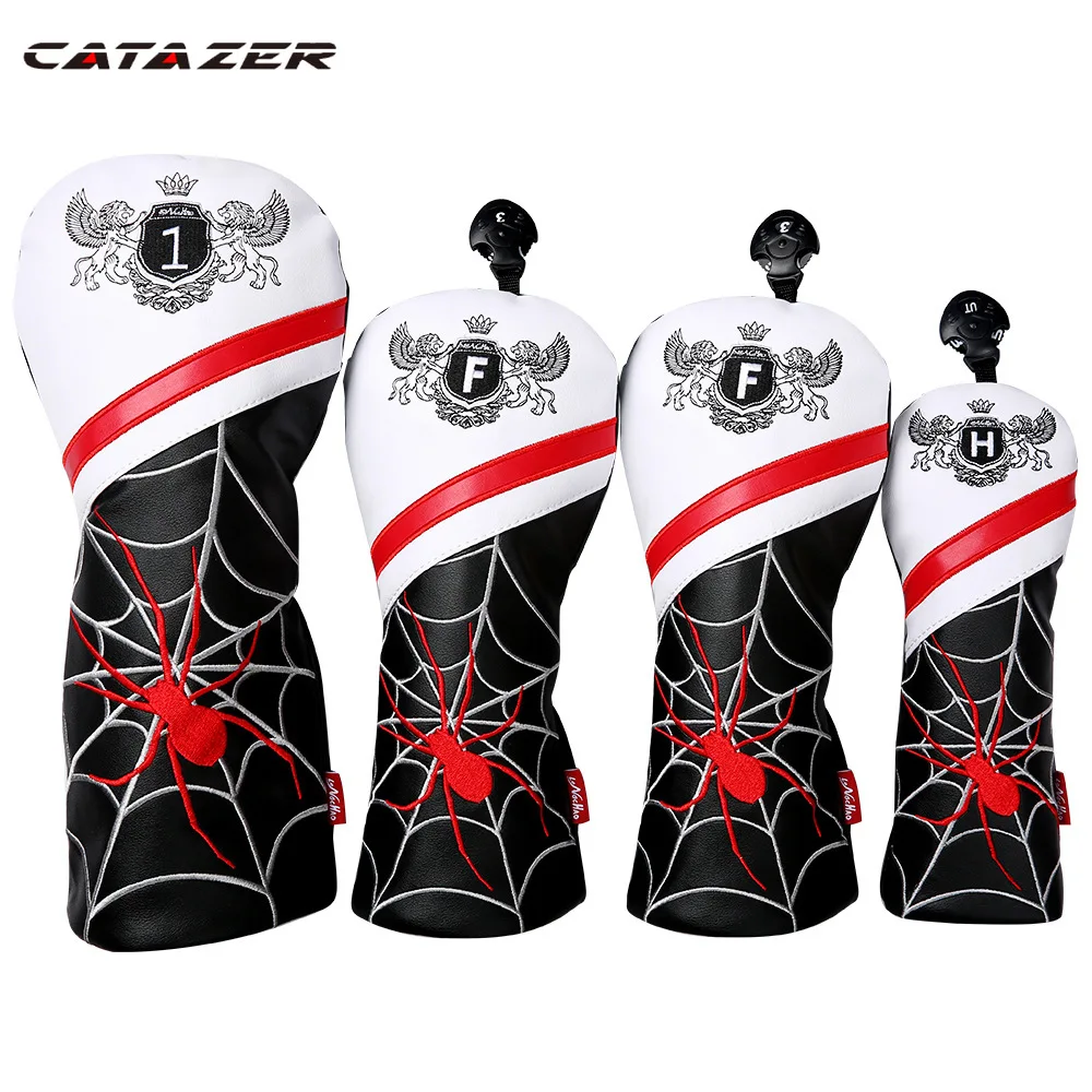 Golf Club Headcovers Driver Fairway Woods cover PU Leather Head Covers Set Protector Golf Accessories
Golf Club Headcovers Driver Fairway Woods cover PU Leather Head Covers Set Protector Golf Accessories