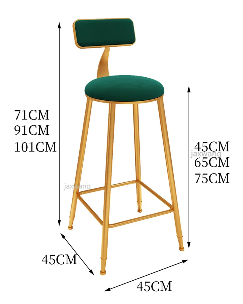 Металлические стулья в скандинавском стиле современные обеденные барные для