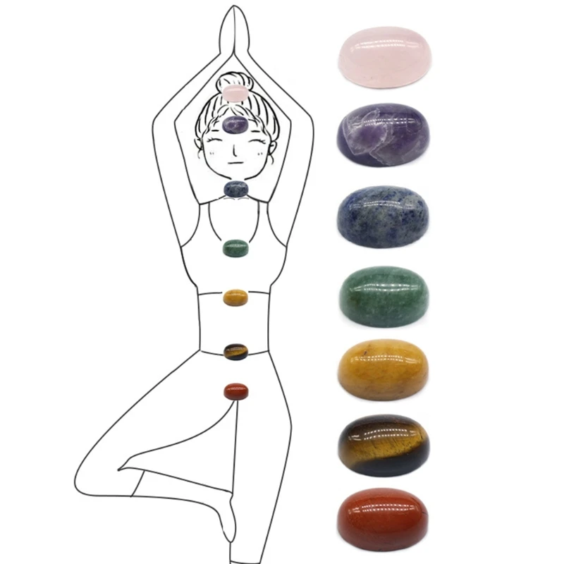 Sleek Colored Oval Chakra Stone Decoration Set For Balance Treatment Meditation Fall Down Polished Chakra Home Decoration Craft
Sleek Colored Oval Chakra Stone Decoration Set For Balance Treatment Meditation Fall Down Polished Chakra Home Decoration Craft