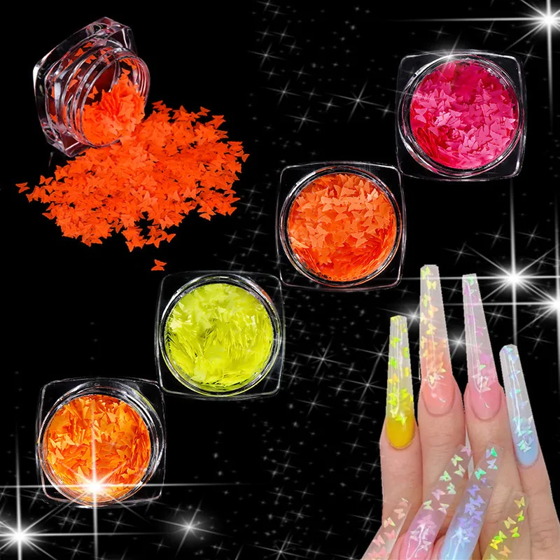 12Box Fluorescence Butterfly Sequins Sparkly Decorations Nail Art Glitter Slices Flakes Gel Polish Manicure Decorations
12Box Fluorescence Butterfly Sequins Sparkly Decorations Nail Art Glitter Slices Flakes Gel Polish Manicure Decorations