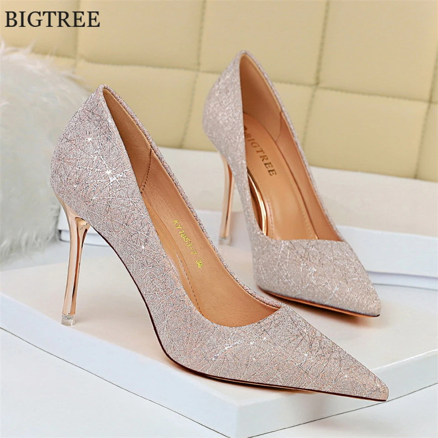 Star Women's Shoes Elegant Ladies Shining Silver Pumps Pointed Toe High Heels Wedding Party Shoes Woman Pink Shallow Spring Work
Star Women's Shoes Elegant Ladies Shining Silver Pumps Pointed Toe High Heels Wedding Party Shoes Woman Pink Shallow Spring Work