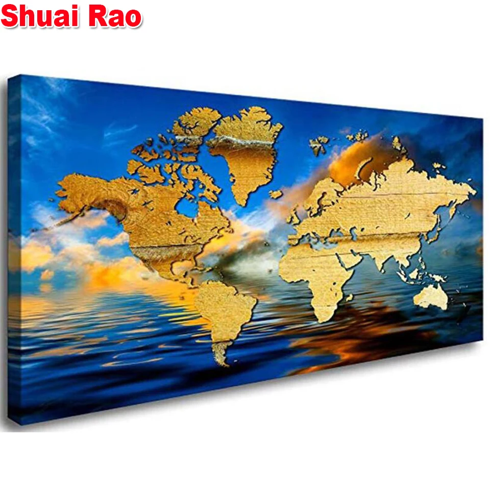 blue Golden world map full square diamond painting sale round diamond embroidery Europe office decor start business gift
blue Golden world map full square diamond painting sale round diamond embroidery Europe office decor start business gift
