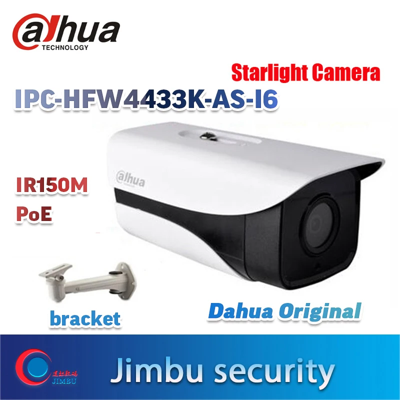 Dahua 4MP Ip Camera IPC-HFW4433K-I6 Starlight Camera support IP67 POE IR150M DH-IPC-HFW4433K-I6 cctv camera with bracket
Dahua 4MP Ip Camera IPC-HFW4433K-I6 Starlight Camera support IP67 POE IR150M DH-IPC-HFW4433K-I6 cctv camera with bracket
