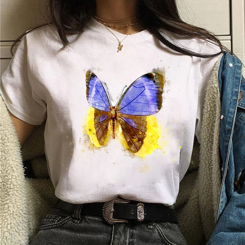 Cute Summer Autumn 90s Ladies Print Top Womens Graphic T Shirt Lady T-shirts for Women Butterfly Clothing Female Tee T-Shirt
Cute Summer Autumn 90s Ladies Print Top Womens Graphic T Shirt Lady T-shirts for Women Butterfly Clothing Female Tee T-Shirt