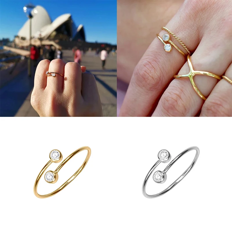 Double Drill Opening Ring Sterling Silver Anillos Gold Rings for Women Luxury Fine Jewelry Wedding Rings Fine Jewelry 2021
Double Drill Opening Ring Sterling Silver Anillos Gold Rings for Women Luxury Fine Jewelry Wedding Rings Fine Jewelry 2021