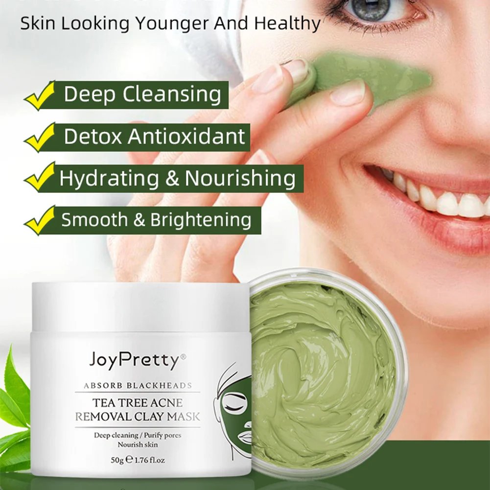 Tea Tree Acne Removal Clay Mask Acne Blackheads Facial Mask Whitening Deep Cleaning Beauty Skin Face Care skin care FastDelivery
Tea Tree Acne Removal Clay Mask Acne Blackheads Facial Mask Whitening Deep Cleaning Beauty Skin Face Care skin care FastDelivery