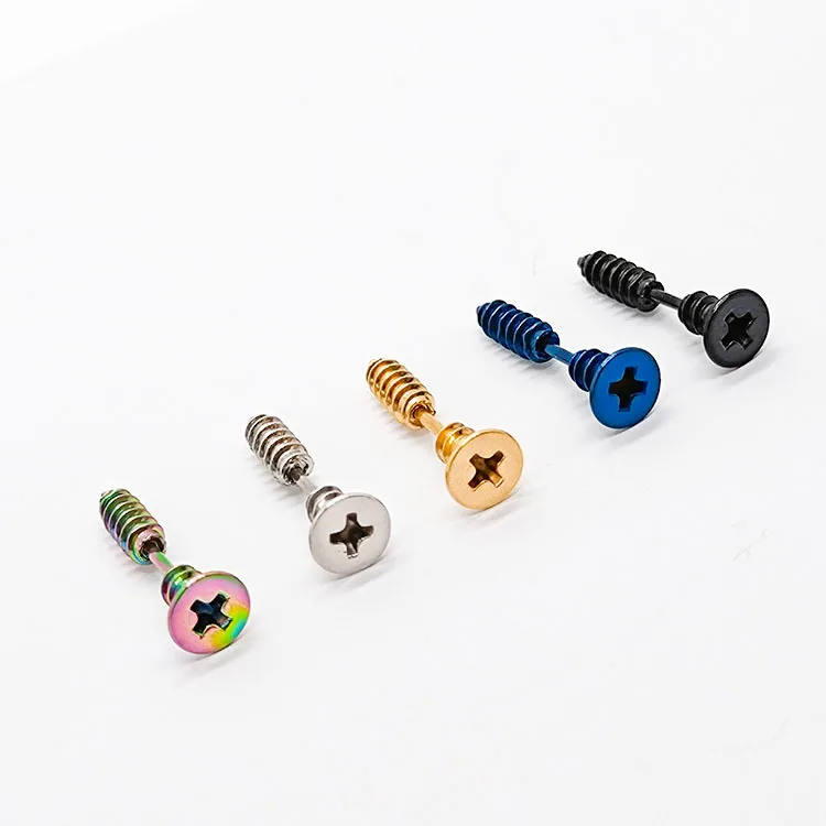 2021 Hip Hop Street Stainless Steel Stud Earrings Smiley Geometric Cross Screw Stud Earrings Earring Earings Fashion Jewelry
2021 Hip Hop Street Stainless Steel Stud Earrings Smiley Geometric Cross Screw Stud Earrings Earring Earings Fashion Jewelry