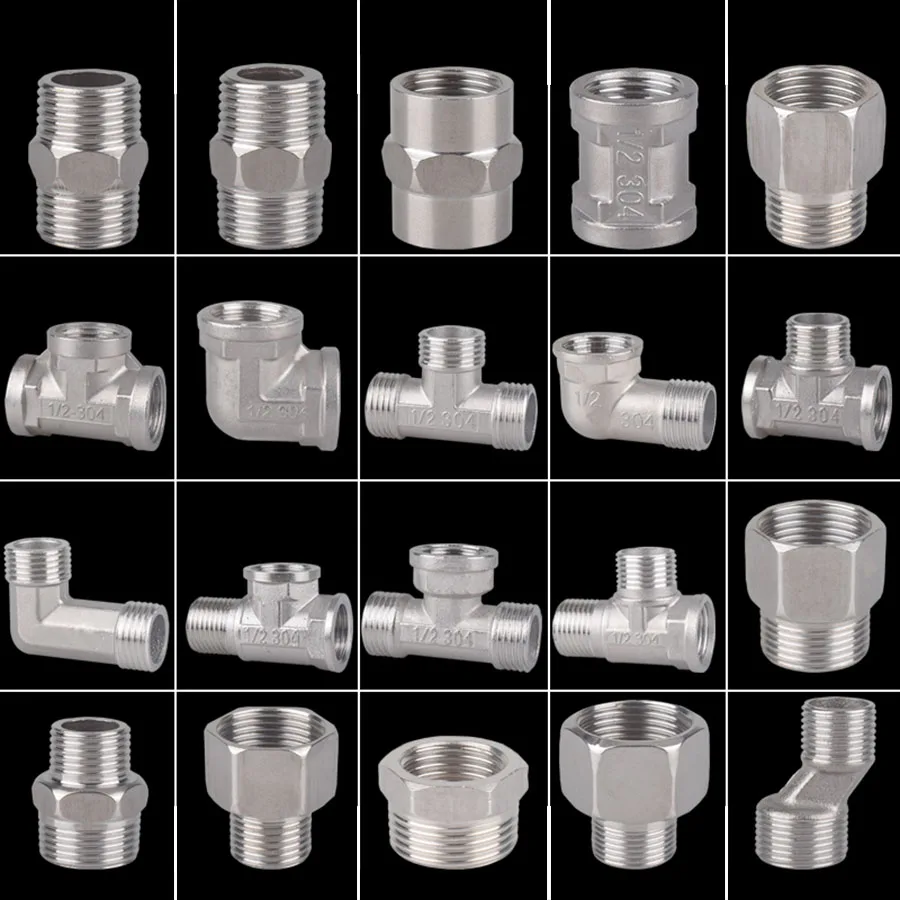 1PCS 1/2 3/4 BSP Female Male Thread Tee Type Reducing Stainless steel Elbow Butt joint adapter Adapter Coupler Plumbing Fittings
1PCS 1/2 3/4 BSP Female Male Thread Tee Type Reducing Stainless steel Elbow Butt joint adapter Adapter Coupler Plumbing Fittings